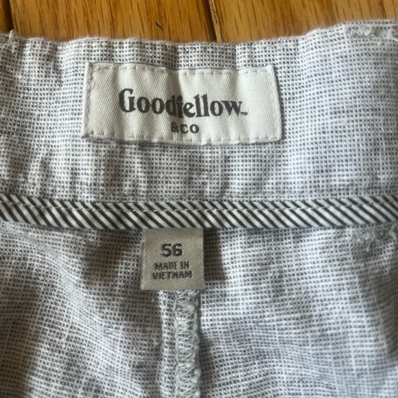 goodfellow co linden shorts Men’s Linen Cotton Blend Chino 9” Inseam Size 56 NWT - Picture 3 of 9